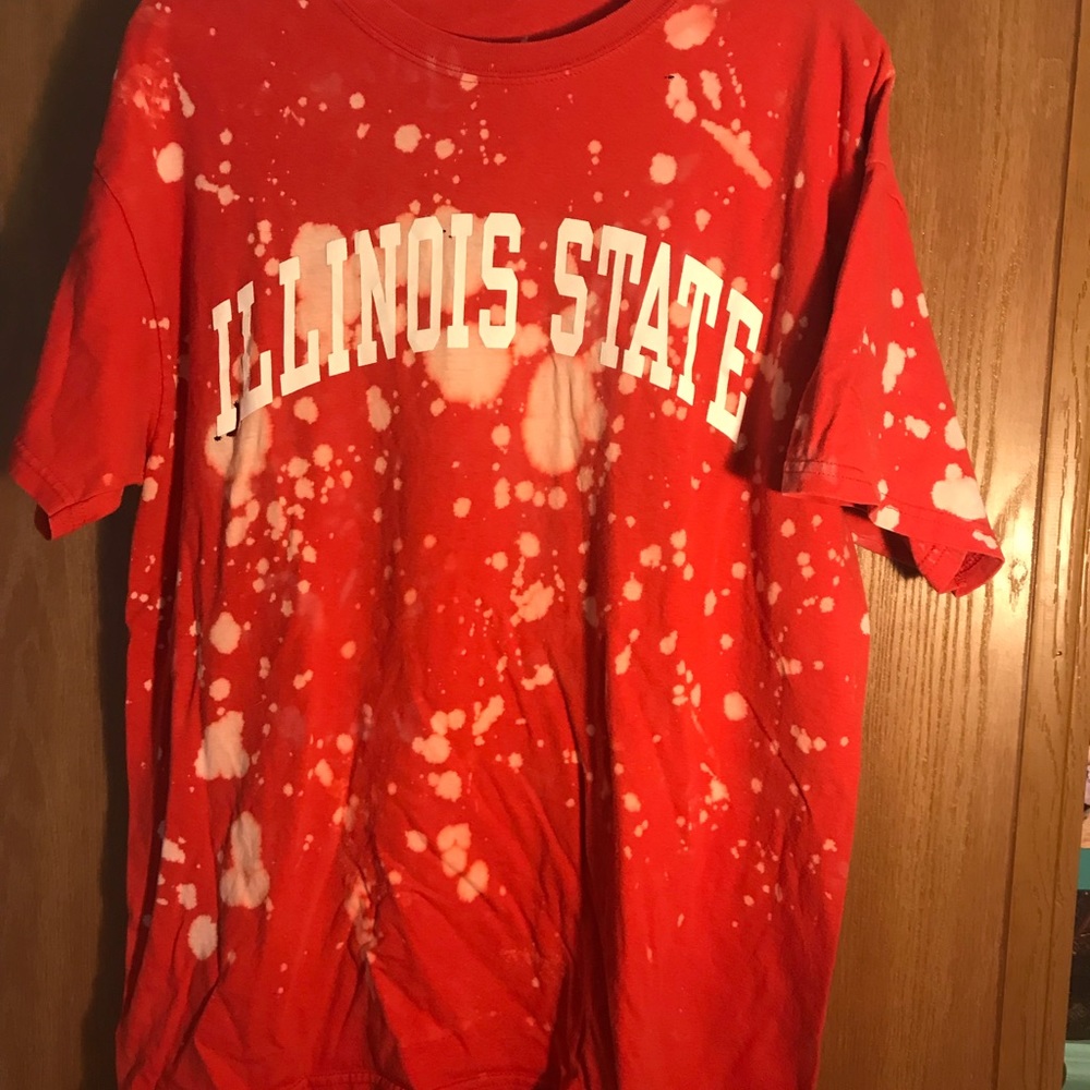 Illinois state tie dyed shirt